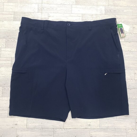 Izod Golf Cargo Shorts Swing Flex 9" Stretch 6 Pocket Blue Mens Size 44 NWT $70 - Picture 2 of 11